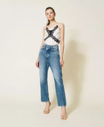 Jeans regular con chiusura sovrapposta Twinset