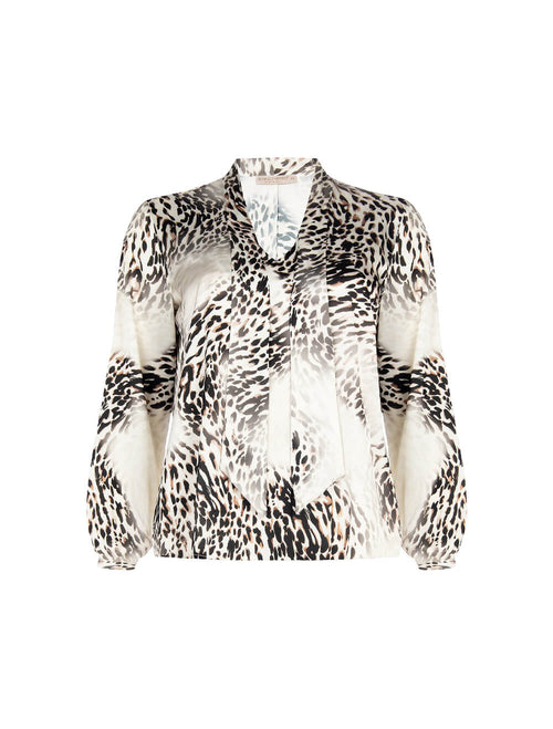 Blusa Rinascimento Curvy leopardata.