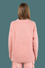 Maglia Girocollo Mohair Old Rose Hinnominate