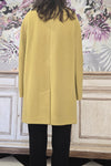 Cappotto Chiarulli verde lime Model Sibilla