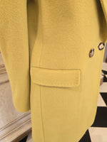 Cappotto Chiarulli verde lime Model Sibilla